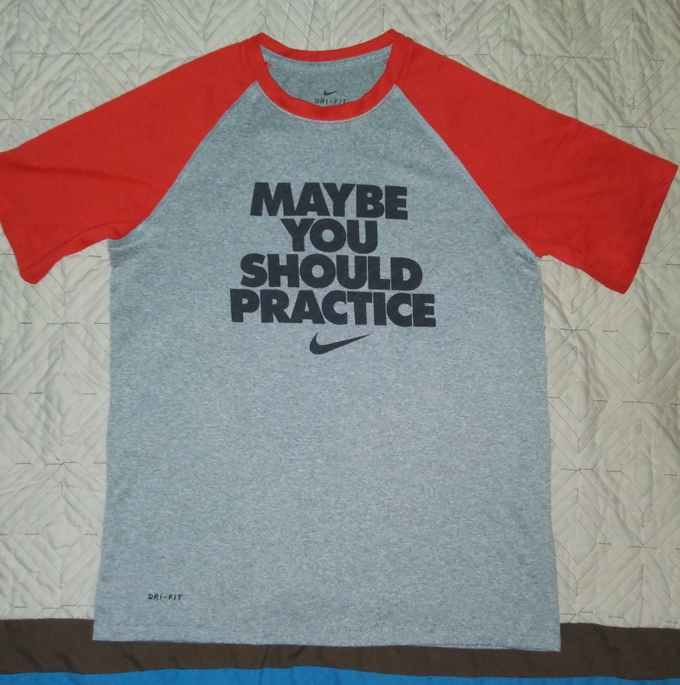 Nike Maybe You Should Practice Boys Shirt Large